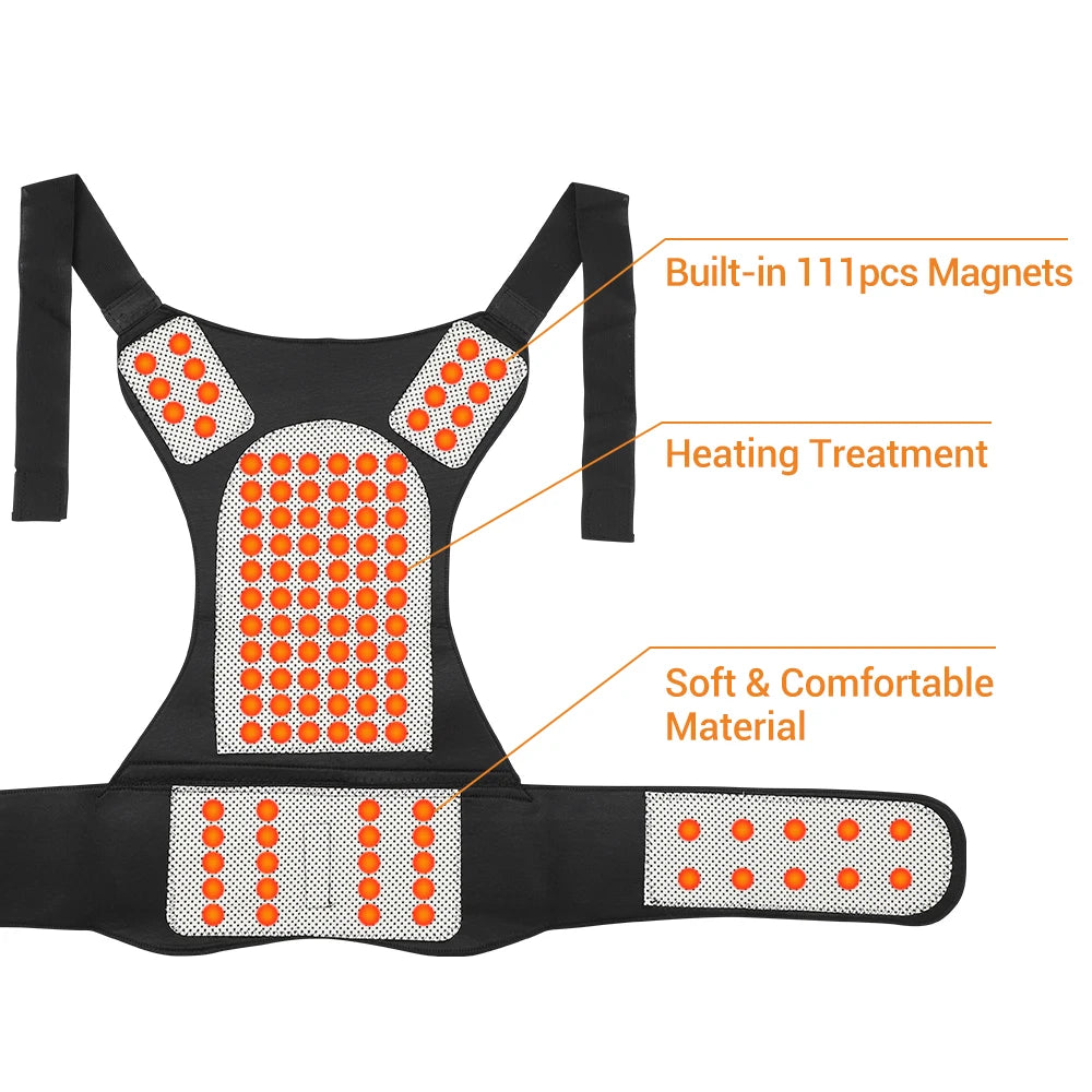 Heated Vest Posture Corrector – Comfort, Support, and Pain Relief