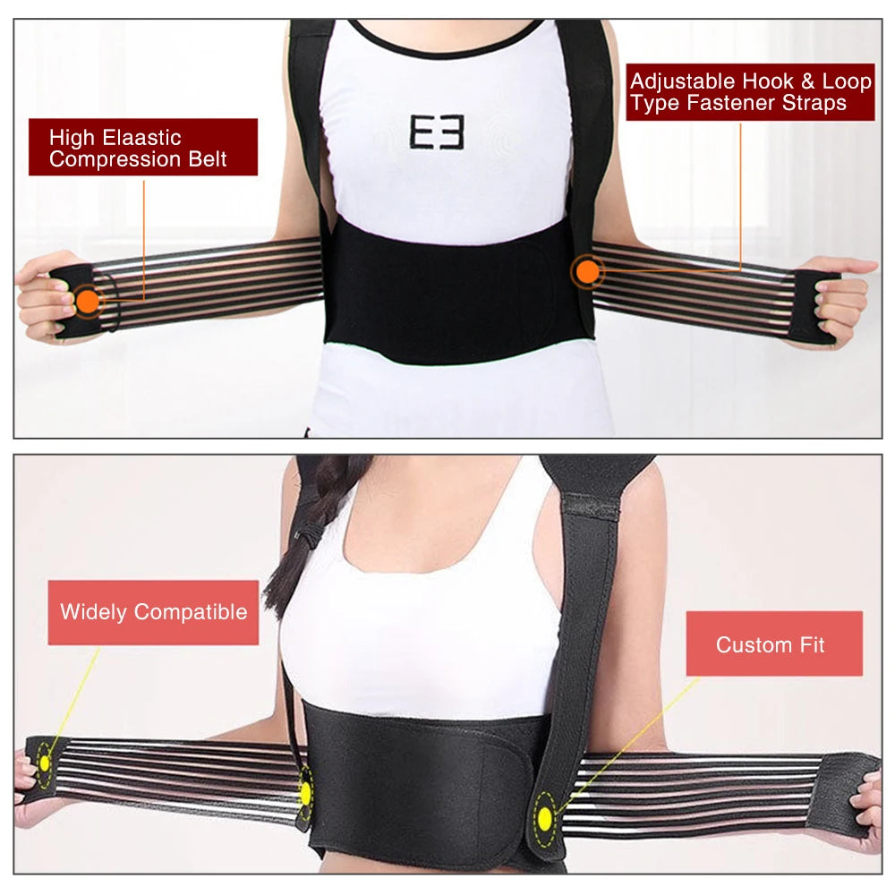 Heated Vest Posture Corrector – Comfort, Support, and Pain Relief