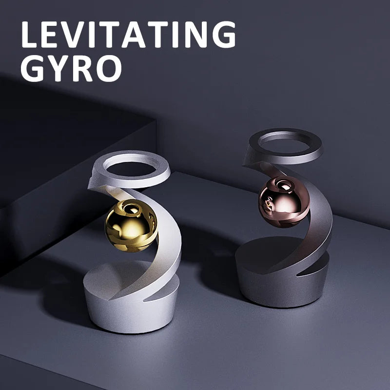 Metal Tabletop Floating Suspended Gyroscope