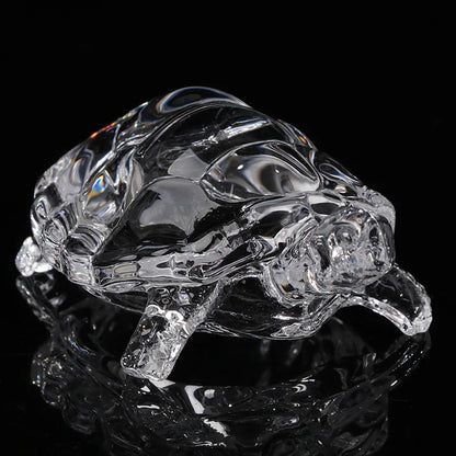 Miniature Crystal Tortoise Statue